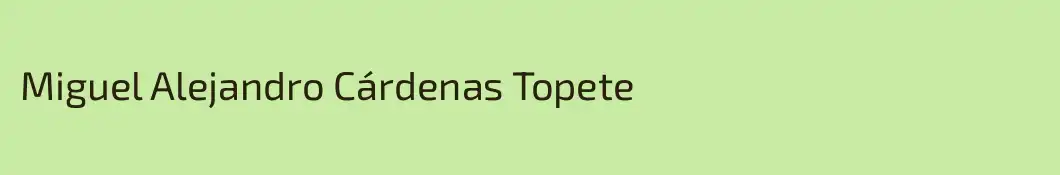Miguel Alejandro Cárdenas Topete